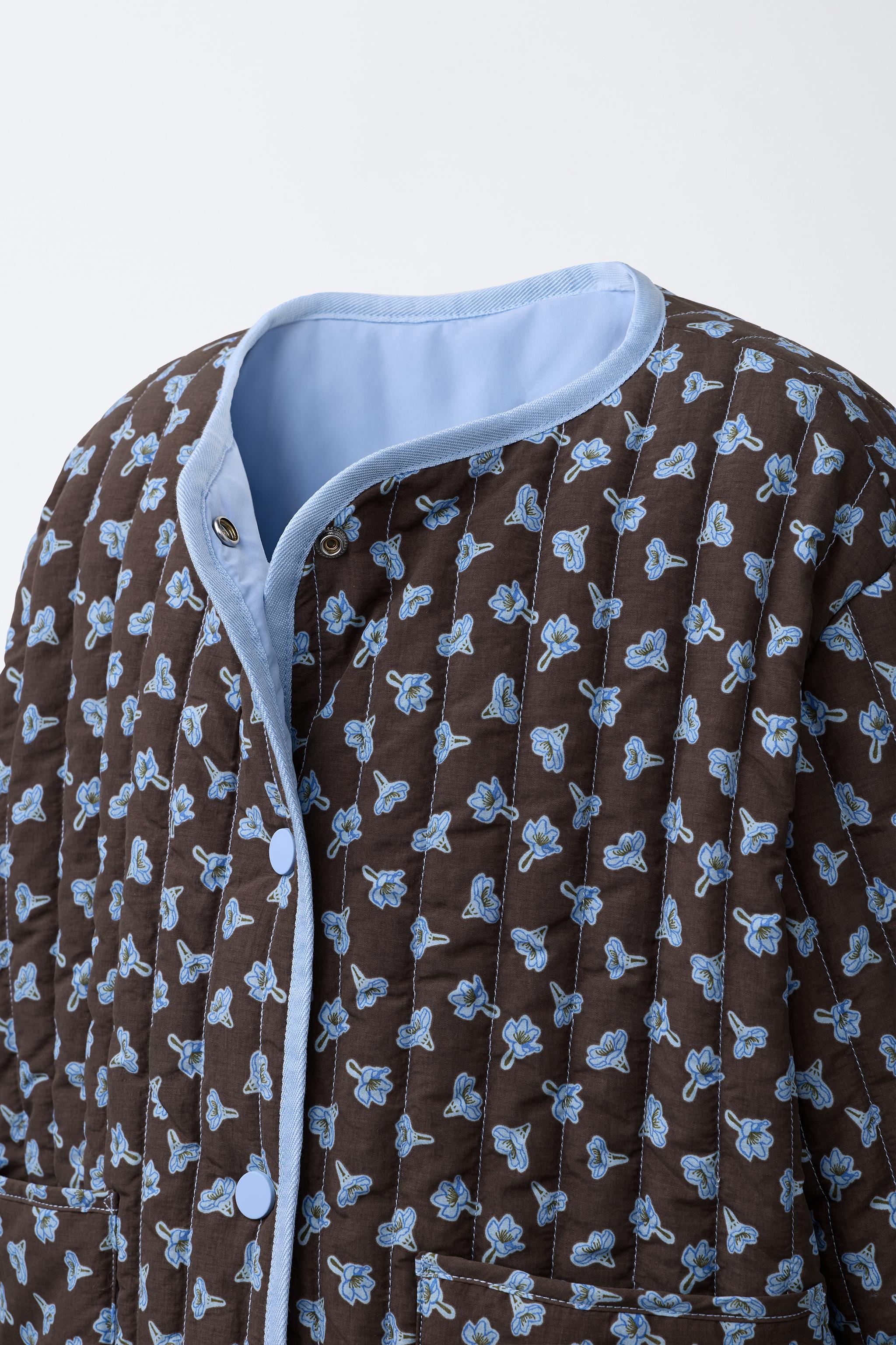 FLORAL PUFFER JACKET